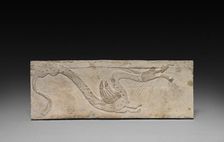 Relief with Dragon from a Funerary Stove Model, 206 BC - AD 220. Creator: Unknown