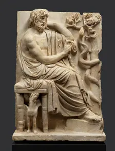 Relief with the Seer Calchas, A.D. relief 140-160; head 170-190. Creator: Unknown