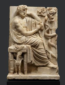 Relief with the Seer Calchas, A.D. relief 140-160; head 170-190. Creator: Unknown