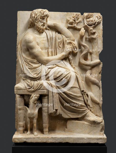 Relief with the Seer Calchas, A.D. relief 140-160; head 170-190. Creator: Unknown.