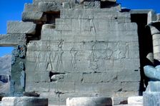 Reliefs of Rameses II with various gods, Temple of Rameses II, Luxor, Egypt, c1250 BC