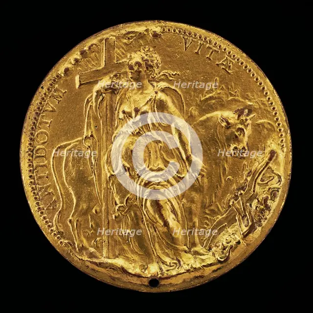 Religion and an Ox [reverse]. Creator: Giovanni Antonio de' Rossi.