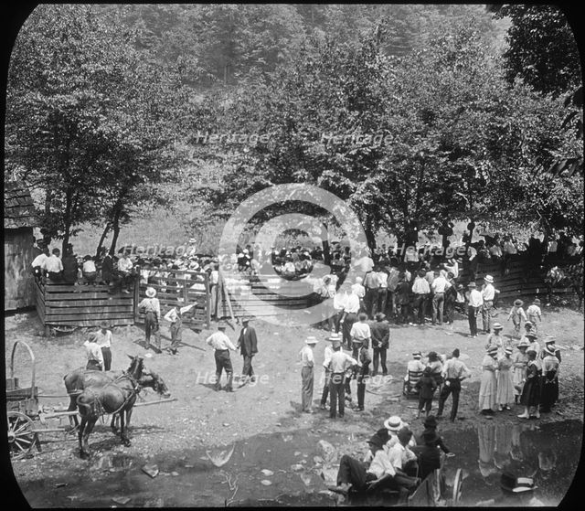 Religious meeting, Appalachia, USA, c1917. Artist: Cecil Sharp