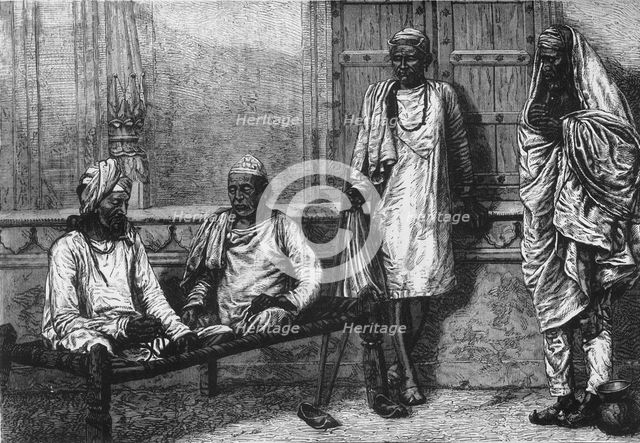 'Religious Mendicants at Benares', c1891. Creator: James Grant.