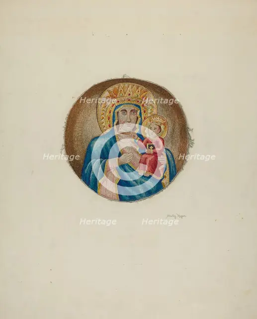 Religious Embroidery, 1940. Creator: Stanley Mazur.