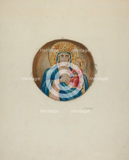 Religious Embroidery, 1940. Creator: Stanley Mazur.