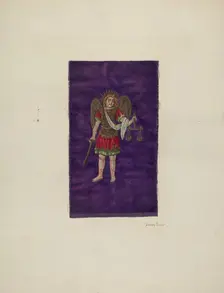 Religious Embroidery, c. 1940. Creator: Stanley Mazur