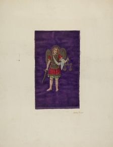 Religious Embroidery, c. 1940. Creator: Stanley Mazur