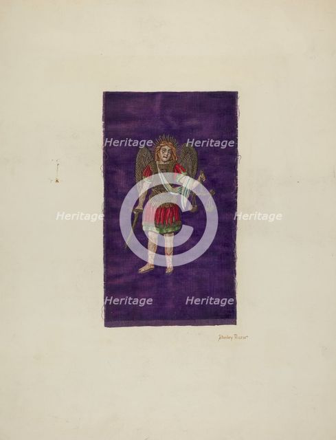 Religious Embroidery, c. 1940. Creator: Stanley Mazur.