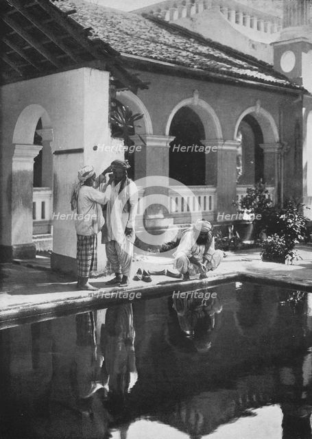 'Religious Preparations at the Mosque', c1890, (1910). Artist: Alfred William Amandus Plate.
