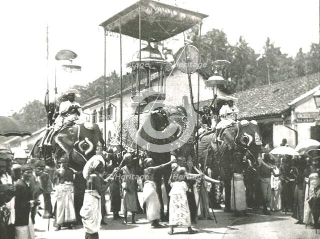 Religious procession, Colombo, Ceylon, 1895.  Creator: Unknown.
