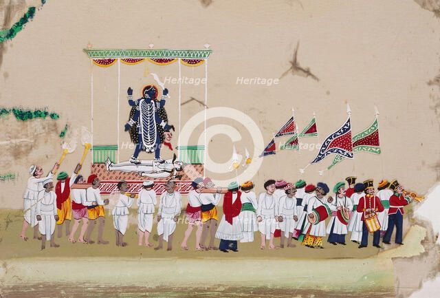 Religious Procession: Kali, c1800. Creator: Unknown.