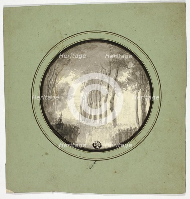 Religious Procession Under Trees, n.d. Creator: Unknown.