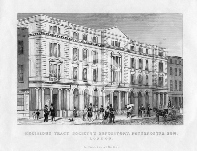 'Religious Tract Society's Repository, Paternoster Row, London', 19th century. Artist: Unknown