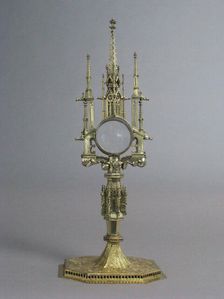 Reliquary, Monstrance, German, 15th century. Creator: Unknown