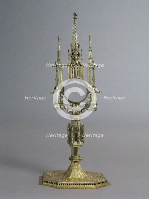 Reliquary, Monstrance, German, 15th century. Creator: Unknown.