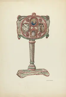Reliquary of Father Junipero Serra, 1941. Creator: William Kieckhofel