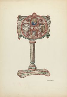 Reliquary of Father Junipero Serra, 1941. Creator: William Kieckhofel