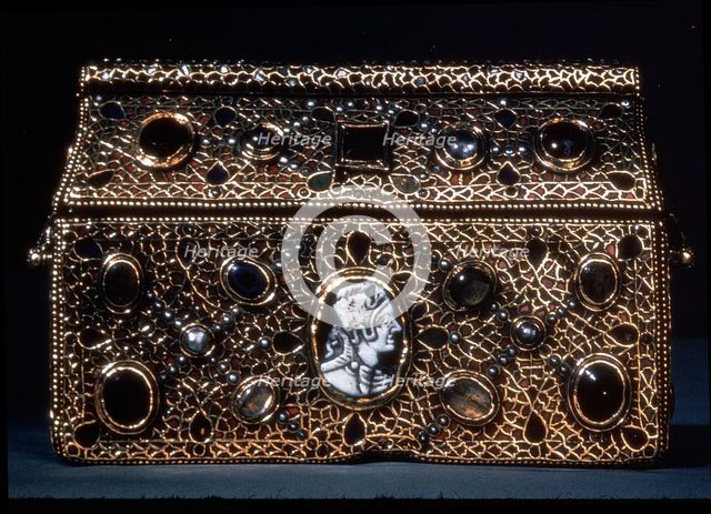 Reliquary of Theodoric, allegedly belonging to the Ostrogothic King Theodoric the Great, preserve…