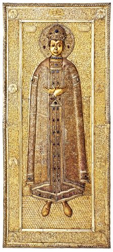 Reliquary of Tsarevich Dmitry, 1628–1630. Artist: Ovdokimov, Gavrila, (Workshop) (active 1628–1630)