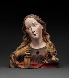 Reliquary Bust of Saint Catherine of Alexandria, German, ca. 1465. Creator: Unknown