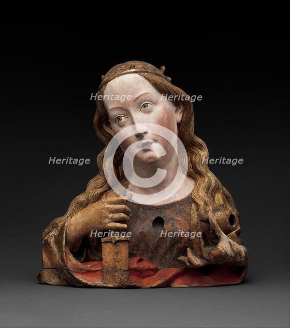 Reliquary Bust of Saint Catherine of Alexandria, German, ca. 1465. Creator: Unknown.