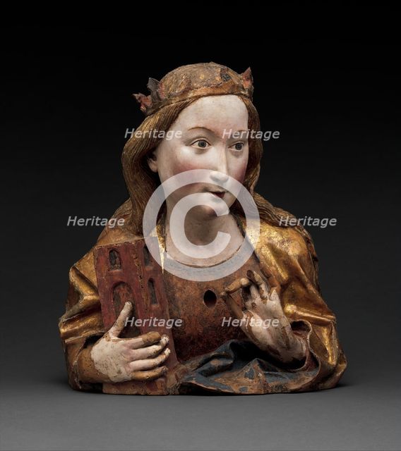 Reliquary Bust of Saint Barbara, German, ca. 1465. Creator: Unknown.