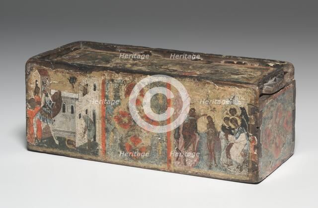 Reliquary Box with Scenes from the Life of John the Baptist, 1300s. Creator: Unknown.