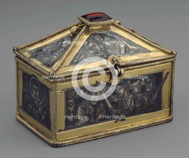 Reliquary Casket with Scenes from the Martyrdom of Saint Thomas Becket, British, ca. 1173-80. Creator: Unknown.