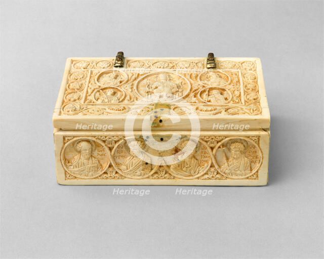 Reliquary Casket with the Deesis, Archangels, and the Twelve Apostles, Byzantine, 950-1000. Creator: Unknown.