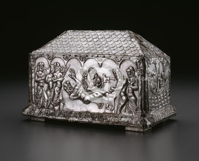 Reliquary Casket of Saints Adrian and Natalia, Spain, 1100/50. Creator: Unknown.