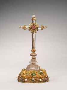 Reliquary Cross, 1550/1575, with late 19th century alterations. Creator: Unknown