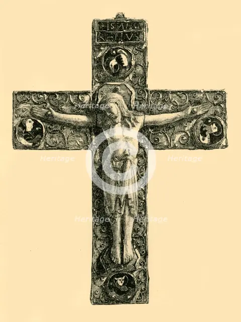 Reliquary Cross, 10th century, (1881).  Creator: A A Bradbury.