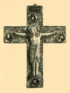 Reliquary Cross, 10th century, (1881). Creator: A A Bradbury