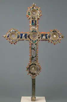 Reliquary Cross, Italian, 14th century. Creator: Unknown