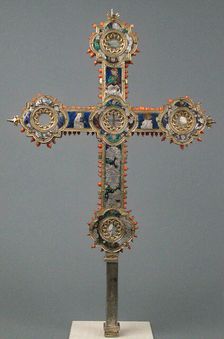 Reliquary Cross, Italian, 14th century. Creator: Unknown