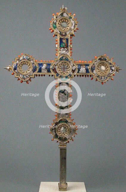 Reliquary Cross, Italian, 14th century. Creator: Unknown.