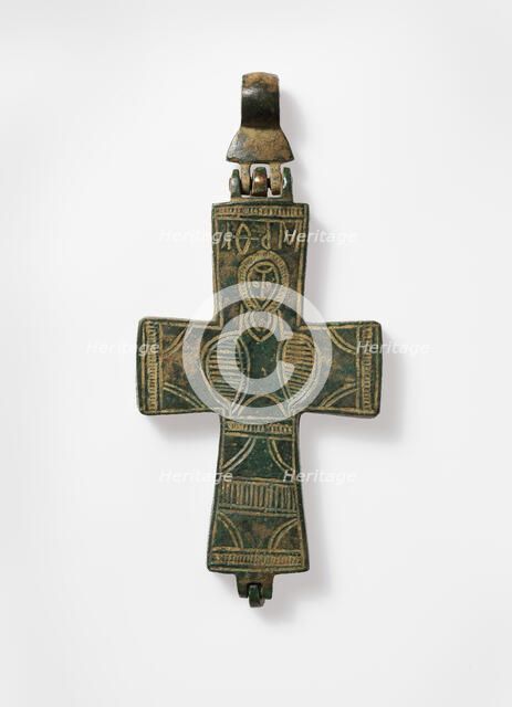 Reliquary Cross with Christ and the Virgin, Byzantine, 9th-13th century. Creator: Unknown.