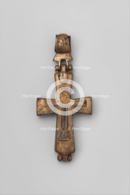 Reliquary Cross with Christ Crucified and the Virgin and Child, Byzantine, 11th century. Creator: Unknown.