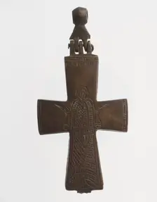 Reliquary Cross with Saint George, Byzantine, 800-1300. Creator: Unknown