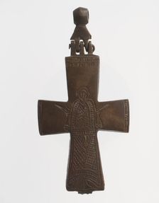 Reliquary Cross with Saint George, Byzantine, 800-1300. Creator: Unknown
