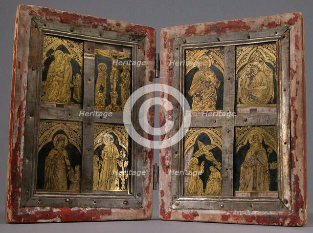 Reliquary Diptych, Central Italian, late 14th century. Creator: Unknown.