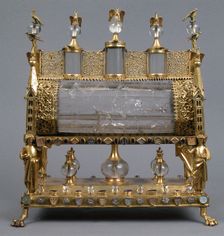 Reliquary, French (?), ca. 1175-1200 (rock crystal); early 19th century (setting). Creator: Unknown