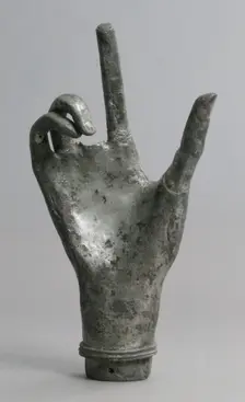 Reliquary, Hand from, French, 13th century. Creator: Unknown