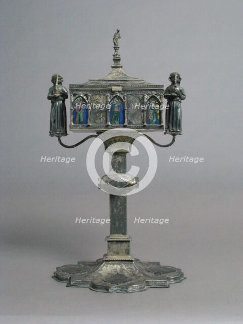 Reliquary, Italian, 15th century, with modern additions. Creator: Unknown.