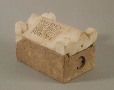 Reliquary in the Shape of a Sarcophagus, Byzantine, 400-600. Creator: Unknown