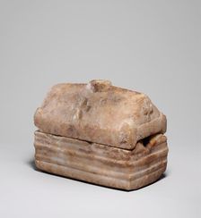 Reliquary in the Shape of a Sarcophagus, Byzantine, 400-600. Creator: Unknown