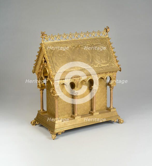 Reliquary, Paris, c. 1851. Creators: Eugène Emmanuel Viollet-le-Duc, Louis Bachelet.