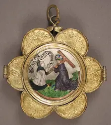 Reliquary Pendant, French, 15th century. Creator: Unknown