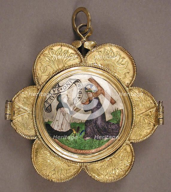 Reliquary Pendant, French, 15th century. Creator: Unknown.